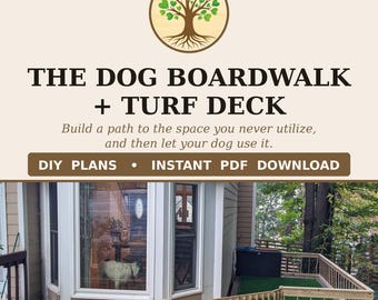 DIY Wood Dog Boardwalk & Deck Potty Area Woodworking Plans, Blueprint PDF, Instant Digital Download