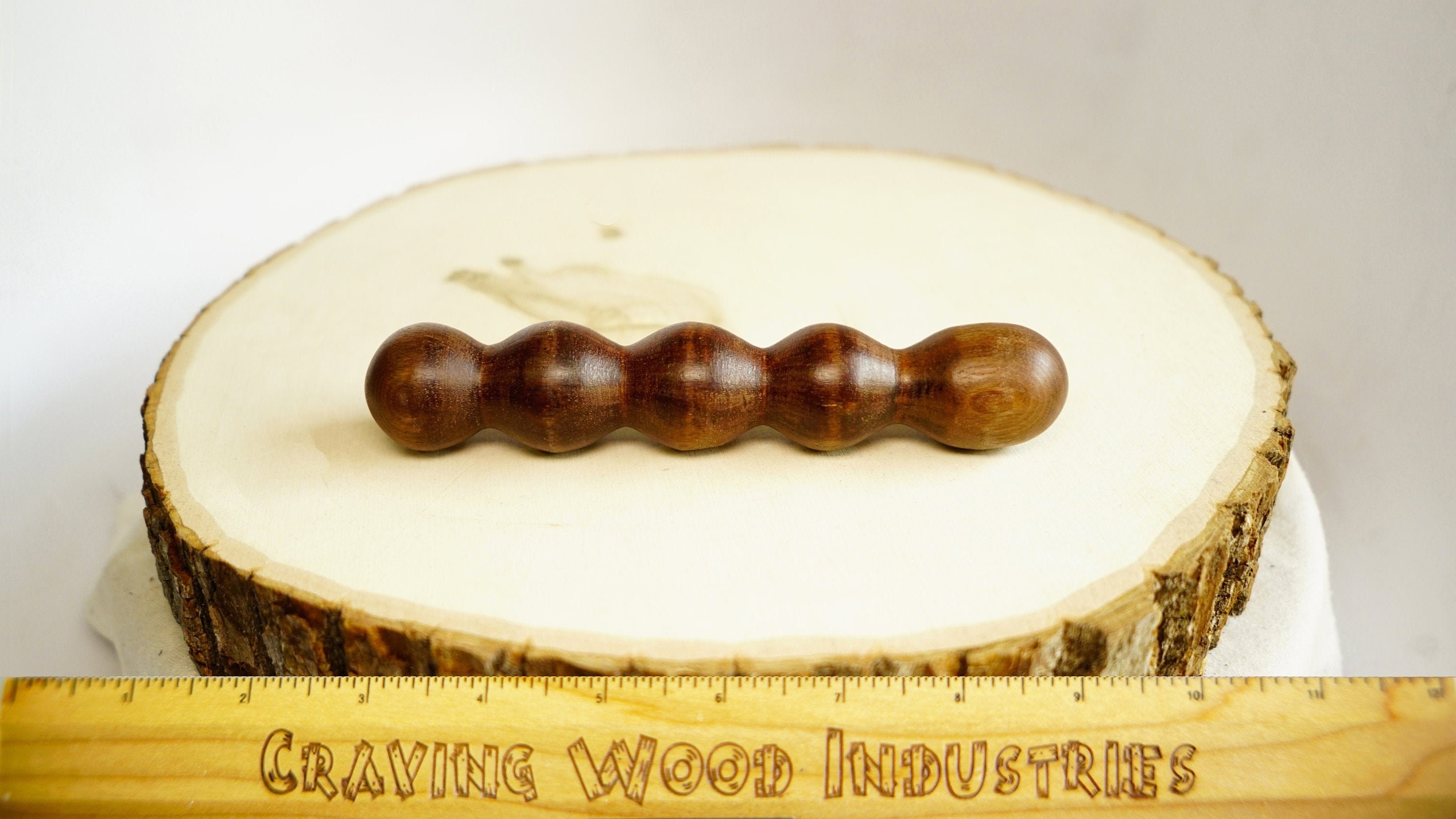 Ribbed Dildo Sex Toy Handmade From Reclaimed Wood pic
