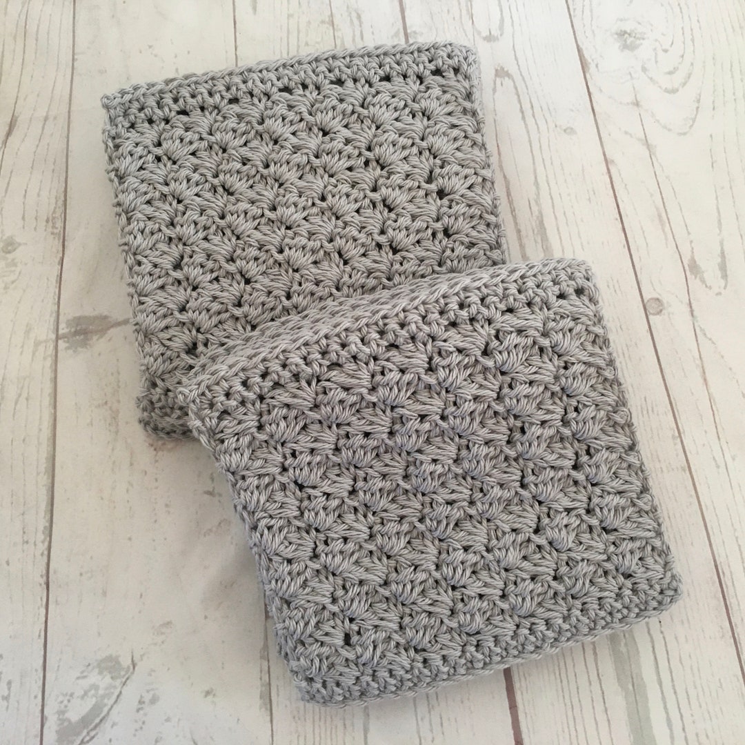 Small Crochet Wash Cloth. 100% Cotton Eco Friendly. 6pk Crochet Wash ...