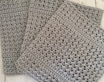 Crochet Wash Cloth. 100% Cotton Eco Friendly. 3pk Crochet Thick Wash/Dish Cloths Made to Order