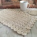Large Rectangle Crochet Doily. 100% Cotton. 11” X 21 1/8”. Farmhouse ...