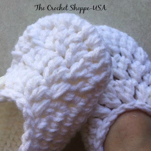 Crochet Wedding/Temple Slippers with Button for Women White Slippers Oma Slippers Made to Order