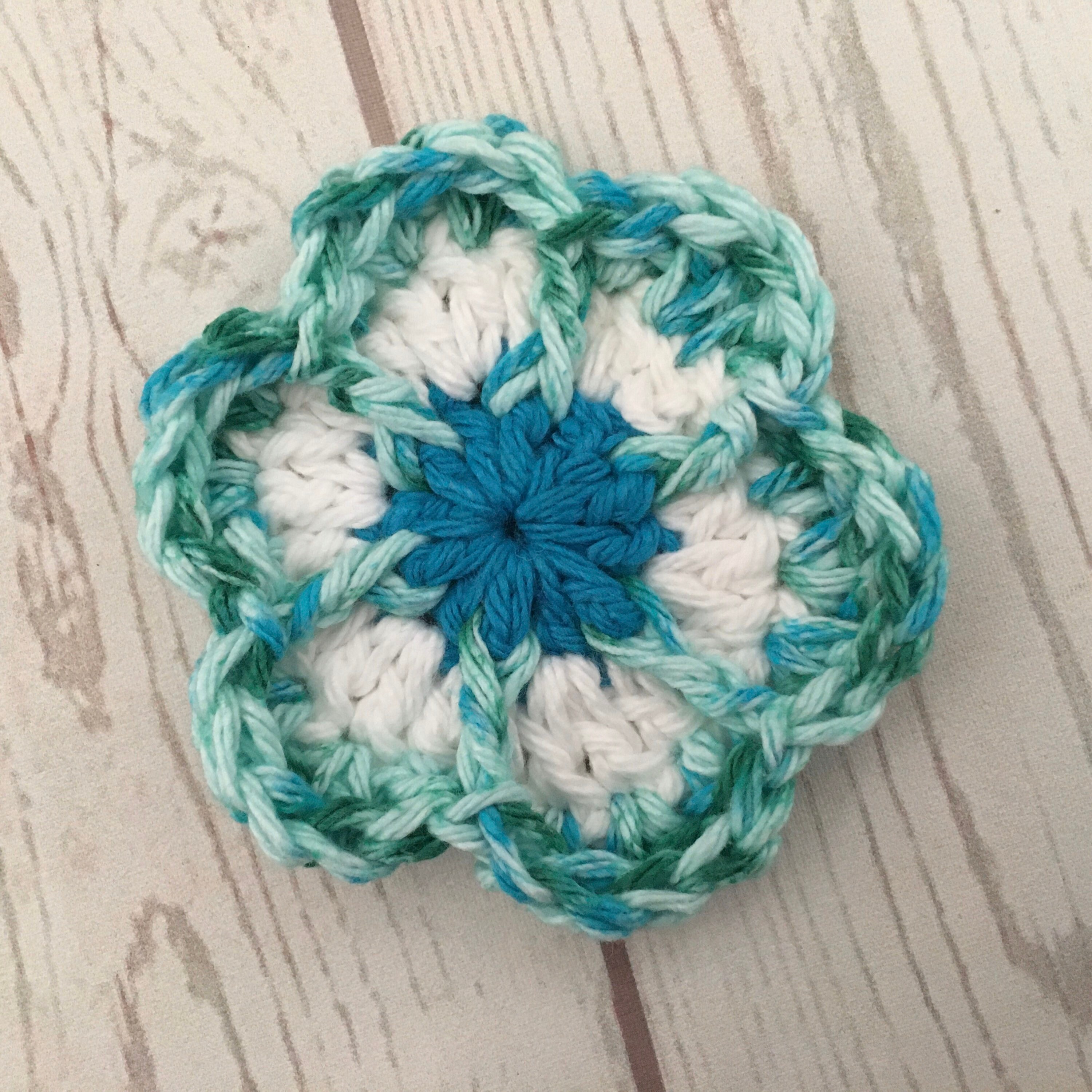 Flower Crochet Car Coasters. 2Pk. Crochet 100 Cotton. Green Etsy