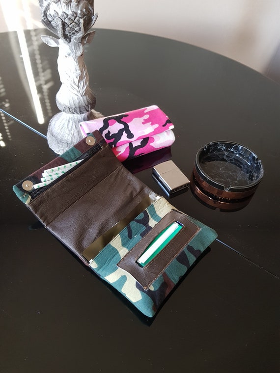 Hand Made Camouflage Tobacco Pouch Room For 50g Tobacco Etsy