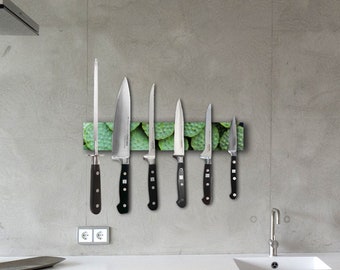 Knife bar magnetic knife holder magnetic bar 35 cm motif up to 6 knife