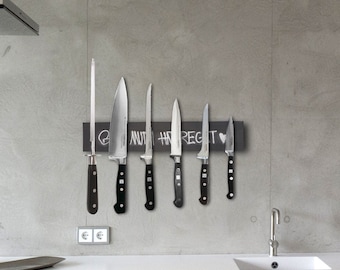 Magnetic knife strip Knife holder magnetic strip 35 cm motif up to 6 knives