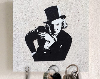 Teclado magnético con imagen, arte callejero "Super Friends", 5 imanes, pizarra magnética con motivo, llavero sin ganchos, imagen magnética,