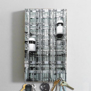 Schlüsselbrett Holz 4 Magnete Schlüsselhalter m. Bild Moove Börse Berlin