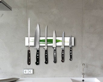 Knife bar magnetic knife holder magnetic bar 35 cm motif up to 6 knife