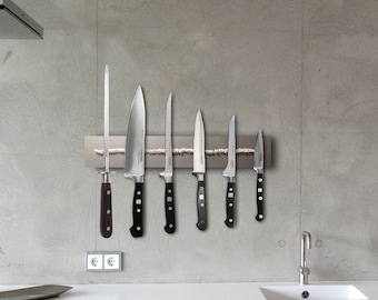 Knife bar magnetic knife holder magnetic bar 35 cm motif up to 6 knife