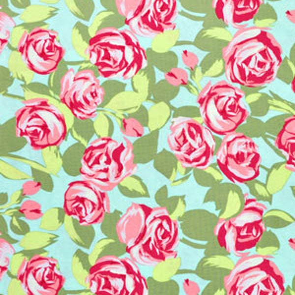 Remnant Amy Butler - Tumble Rose Fabric Love 32" of fabric AB48