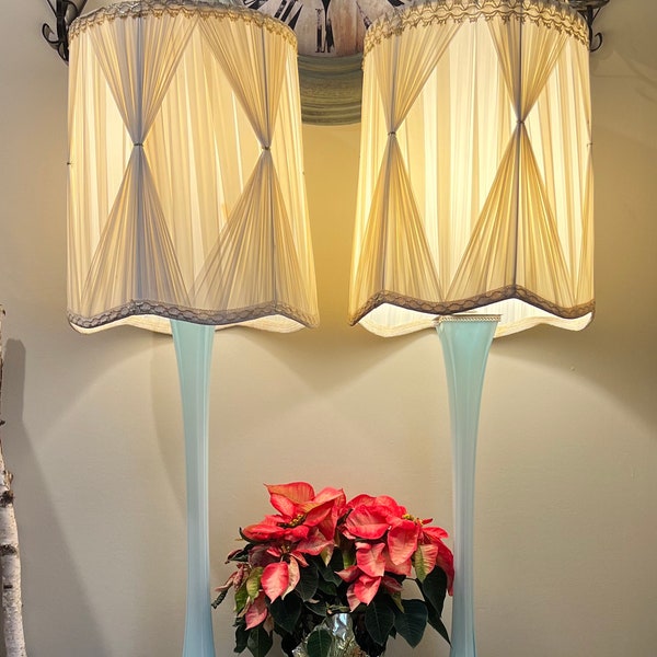 Vintage Table Lamps Murano Etsy