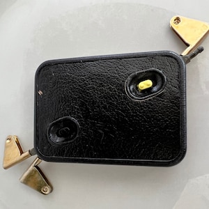 Vintage Black CARD HOLDER, Poker Gift, Pinochle Gift, Genuine Buffalo Cowhide Black Card Holder, Bridge, Euker Accessory, Card Lover Gift