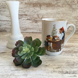 VINTAGE Norman Rockwell Tea Mug Norman Rockwell Art Collectible