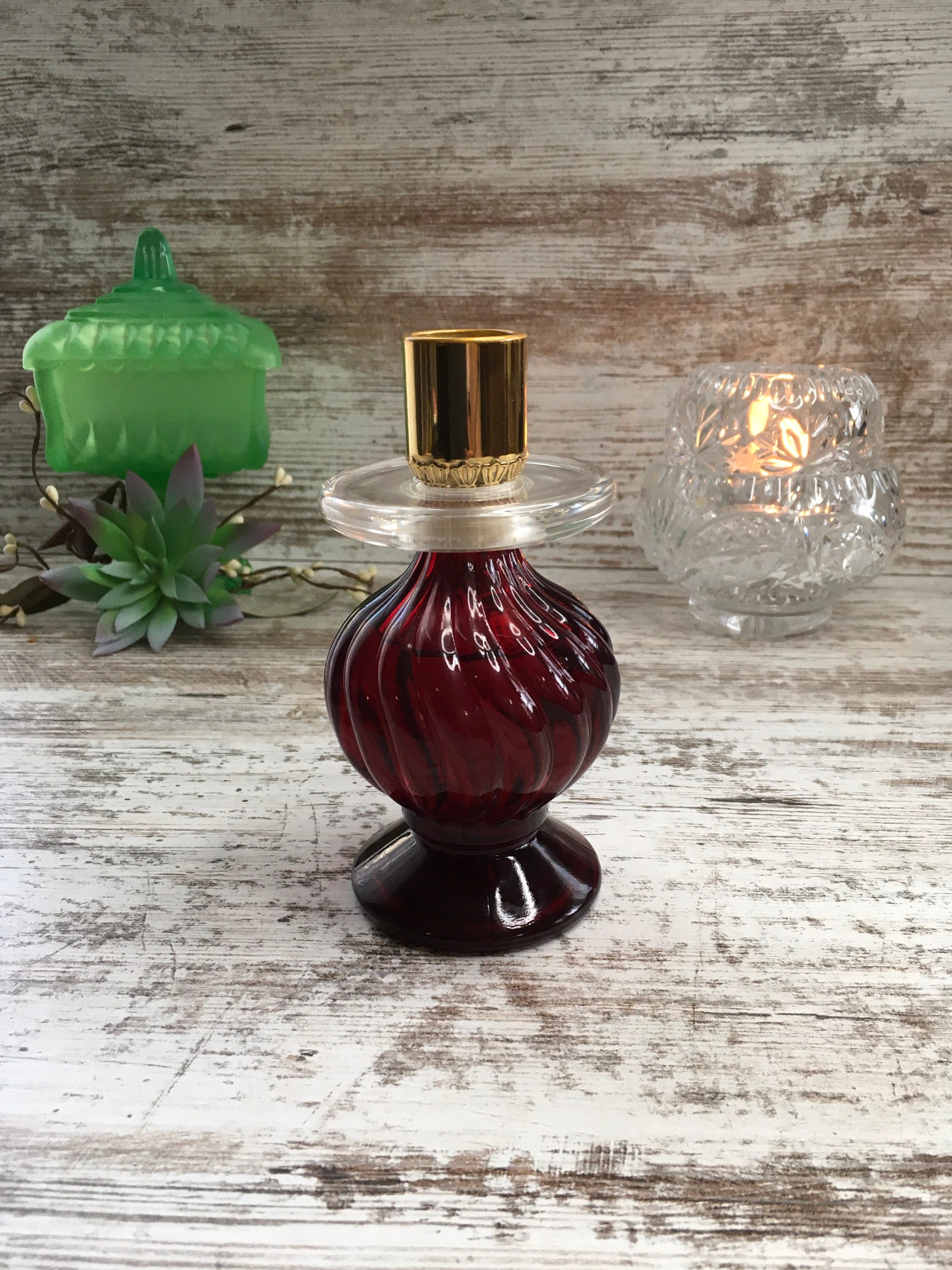 希少 AVON 1970年代 ヴィンテージ 香水瓶 パフュームミルクガラス