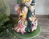 Vintage Ceramic Easter Bunny Pitcher, Fitz and Floyd Easter Decor, Fall Decor, Housewarming Gift, Centerpiece, Ceramic Vase