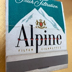cigarette with mountain logo Alpine Cigarette