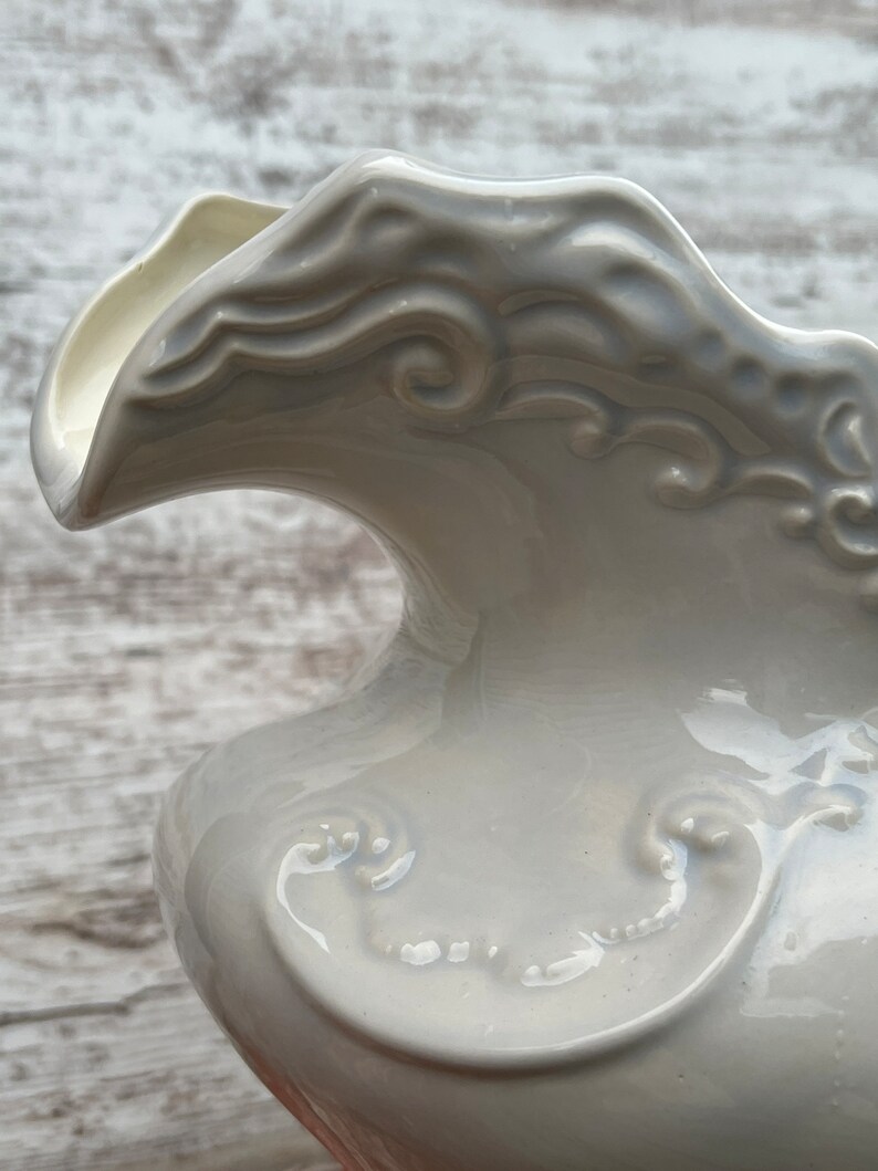 Ceramic Chamber Pot and Wash Basin Large White Pitcher Blue Etsy