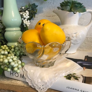 Vintage MIKASA ROUND Glass Bowl, Rare Round Scalloped Bowl, Made in Germany, Scalloped Edge, Clear Glass Bowl, Peppermint Bowl