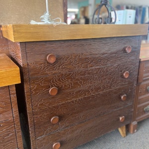 Vintage Brown Saltman California Chest of Drawers, Vintage Mid Century Dresser, Luxury Mid Century Bedroom Furniture