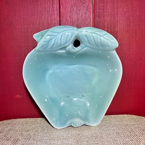 VINTAGE CERAMIC, Green Apple Dish, HOENIG Green Ceramic Bowl, Hoenig California Pottery, Dip Dish, 734