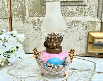 Linterna china vintage de color rosa, recuerdo del Monte Rushmore