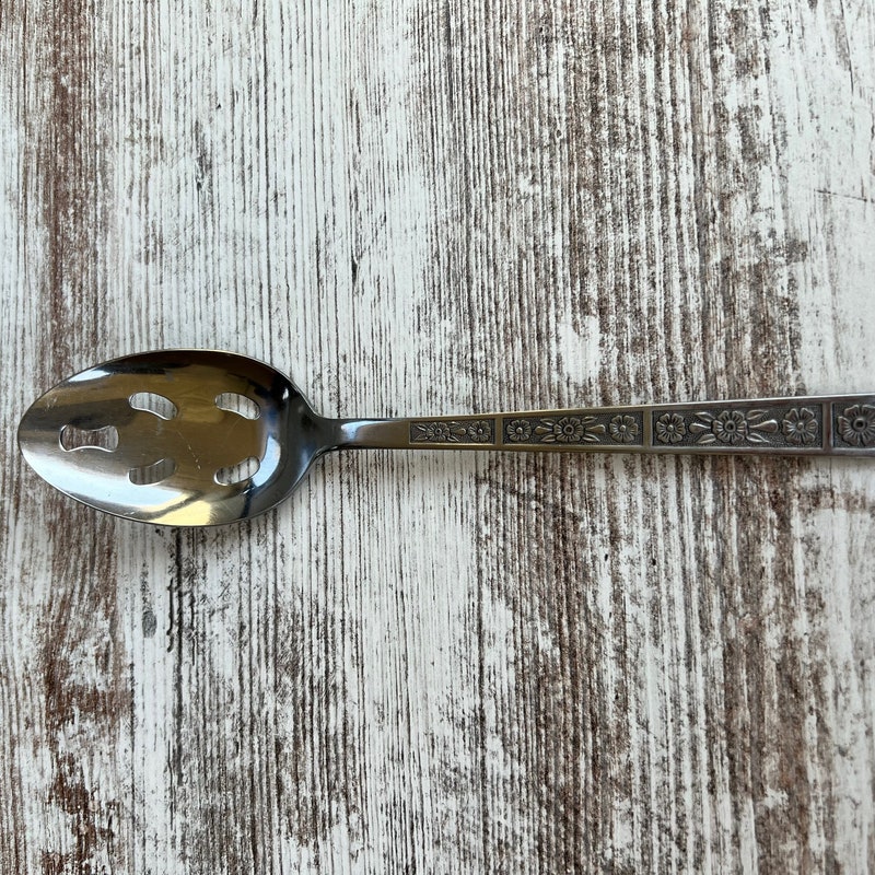 Vintage Slotted Charcuterie Spoon