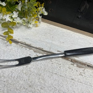 VINTAGE EKCO Meat Fork, Vintage Gadget, RETRO Serving Fork, Stainless Steel, 1960s, Mid Century