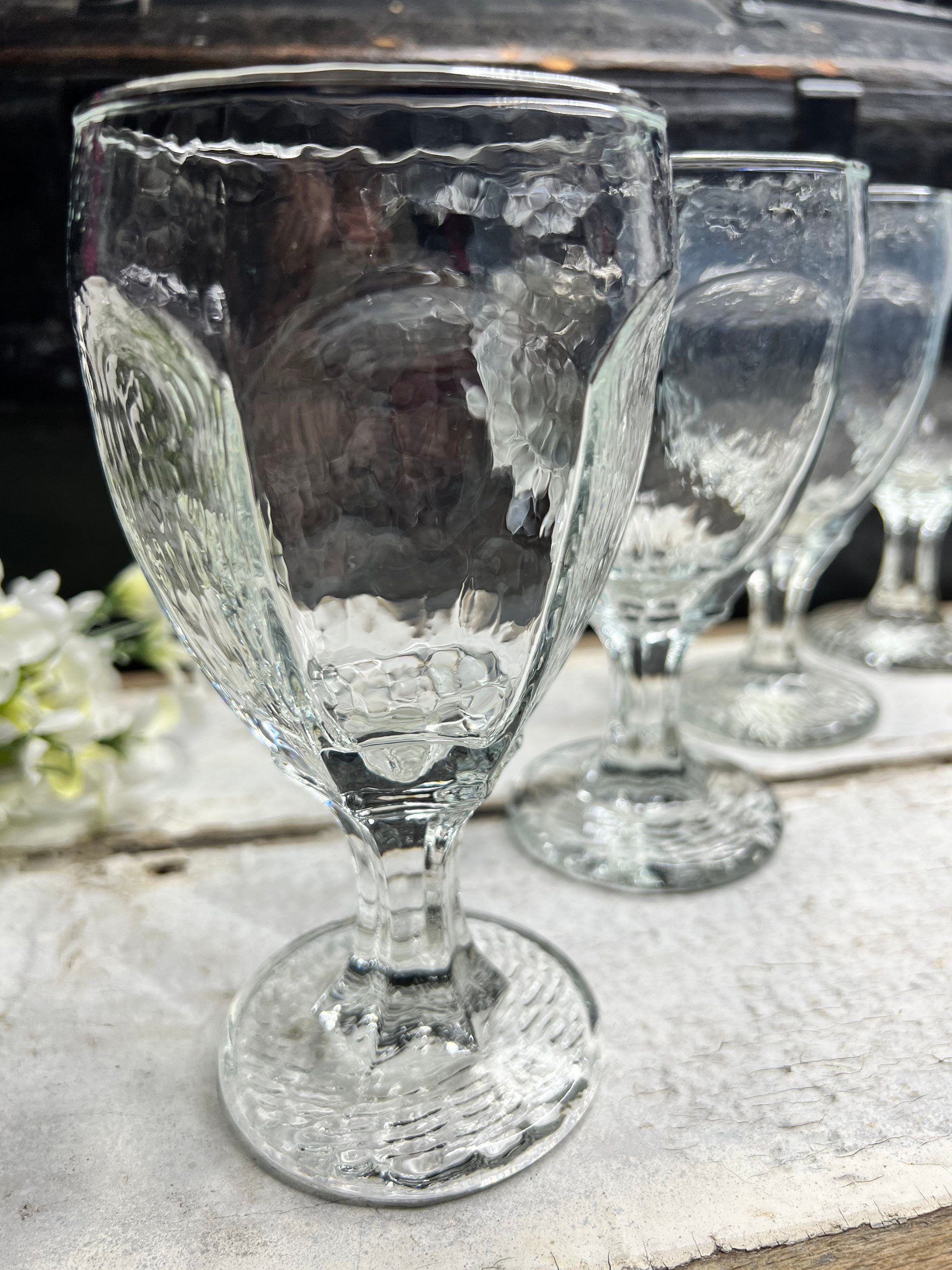 VINTAGE LIBBEY CHIVALRY Red Wine Glass 1970s Glassware Etsy