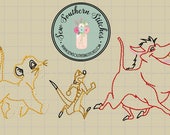 Sketch Friend Trio Instant Download Vintage Sketch Bean Heirloom Stitch