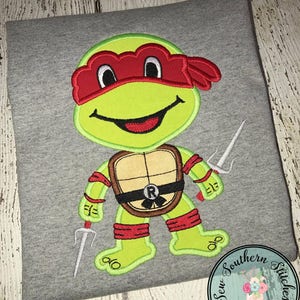 Orange Maske Schildkrote Ninja Turtle Mit Nunchucks Etsy