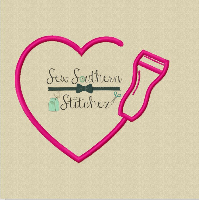 Heart Transducer Wand Embroidery Design Letters Numbers Etsy