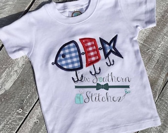 3 Part Fishing Lure Applique Design ~  Instant Download