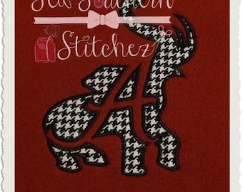 Elephant A Applique Design ~ Instant Download