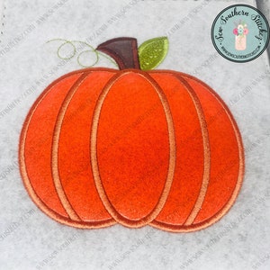 Pumpkin Applique Design ~ Fall Pumpkin ~ Instant Download