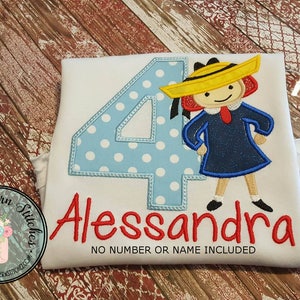 Niedliche Mädchen tragen Hut Applikation Design ~ Cartoon Mädchen Madelin ~ sofort-Download