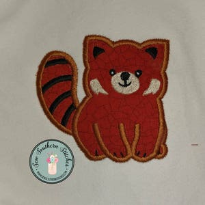 Red Panda Applique Design ~ Instant Download