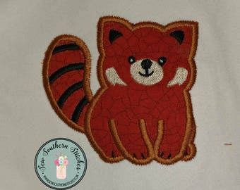 Red Panda Applique Design ~ Instant Download