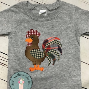 Raggedy Rooster Applique Design ~ Instant Download