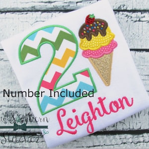 Ice Cream Cone Applikation Design ~ coole Sommer behandeln ~ sofort-Download