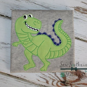 Raggedy Rand Dinosaurier Applikation Design ~ Bohne Finish ~ schnelle Stich ~ sofort-Download