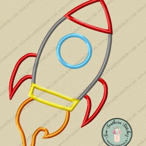 Rocket Applique Design ~ Satin Finish ~ Instant Download - Etsy