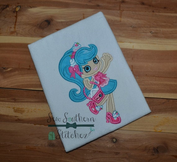 Jessiecake Applique Design ~ Shopkins Girl ~ Instant Download - Etsy