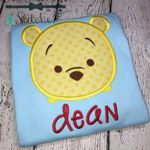 Tsum Tsum Yellow Bear Head Applique ~ Instant Download