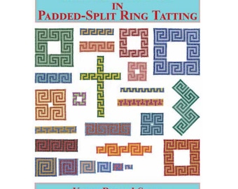 Greek Key Designs in Padded Split Ring Tatting