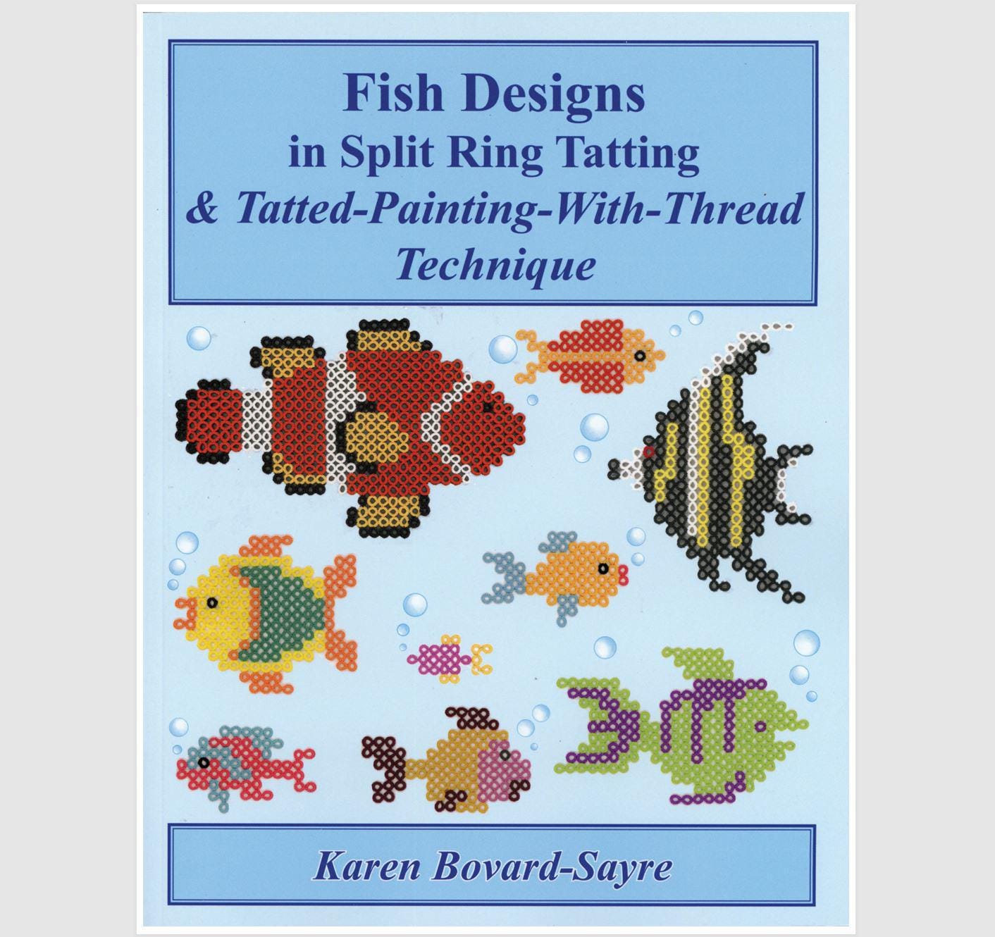 Fish Designs in Split Ring Tatting