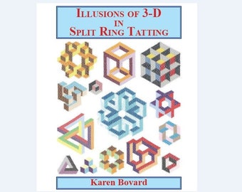 Illusion of 3-D in Split Ring Tatting Book