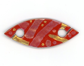 Glass Enamel Tatting Shuttle #468
