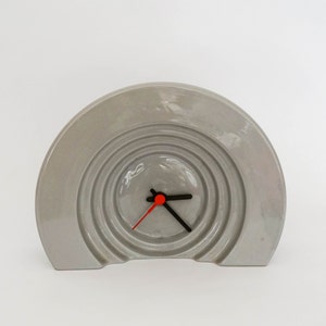 Orologio al quarzo da scrivania in Ceramica Italiana - Ely 79 Pesaro - Made in Italy