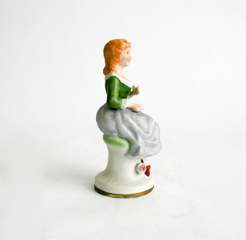 Capodimonte Porcelain Figurine Capodimonte Sitting Girl Etsy UK